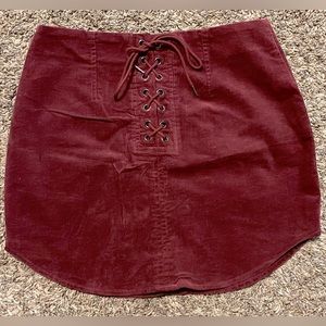 Forever 21 Corduroy Mini Skirt Size Small